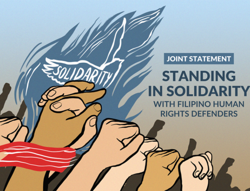 Joint statement: Standing in solidarity with Filipino human rights defenders