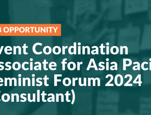 Call for Event Coordination Associate for Asia Pacific Feminist Forum 2024 (Consultant)