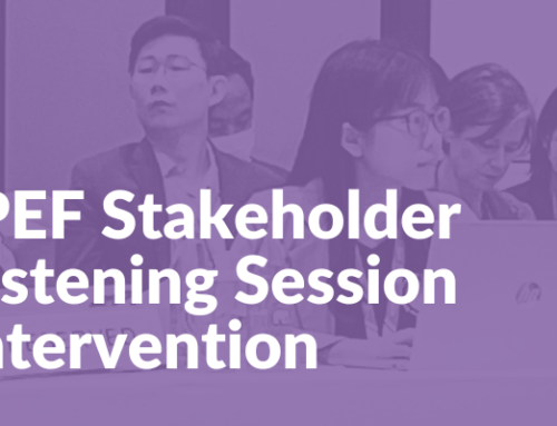 IPEF Stakeholder Listening Session Intervention
