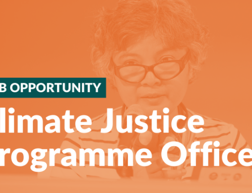 Vacancy Call for Climate Justice Programme Officer
