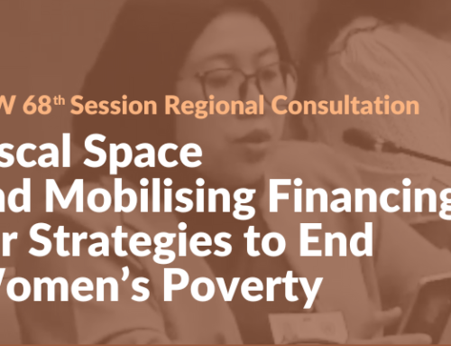 Fiscal Space and Mobilising Financing for Strategies to End Women’s Poverty