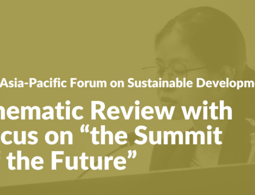 CSO Collective Statement on Thematic Review with focus on “the Summit of the Future”