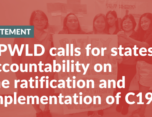 Asia Pacific Forum on Women, Law and Development (APWLD) calls for states’ accountability on the ratification and implementation of C190