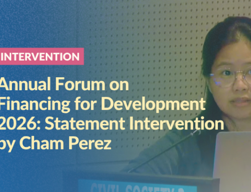 Annual Forum on Financing for Development 2026: Statement Intervention by Cham Perez