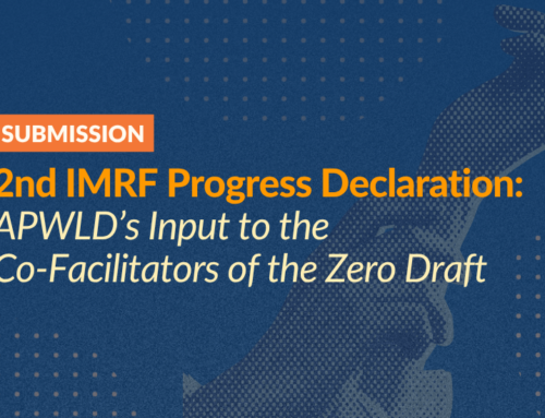 2nd IMRF Progress Declaration: Input to the Co-Facilitators of the Zero Draft